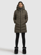 khujo-jacke-tuhani4-khaki-superleichte-steppjacke-mit-kapuze-und-zwei-wege-rv image 2