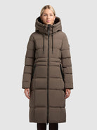 khujo-mantel-enakh-dull-green-damen-steppmantel-slim-fit image 4