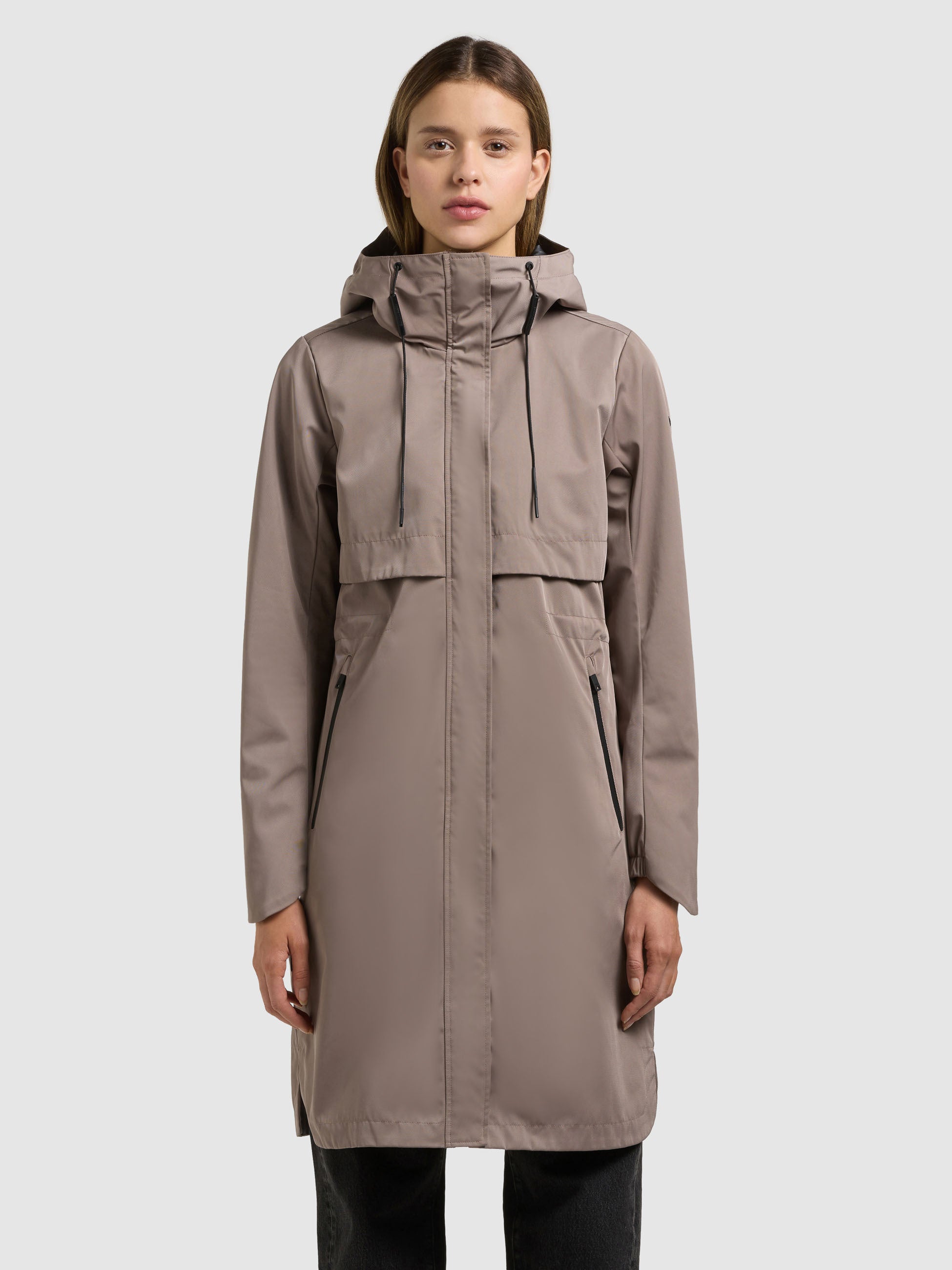 khujo-mantel-manao2-latte-brown-sommerparka-bergangsmantel-damen image 4