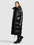 khujo-coat-tonia-black-gl-nzender-damen-steppmantel-loose-fit image 6