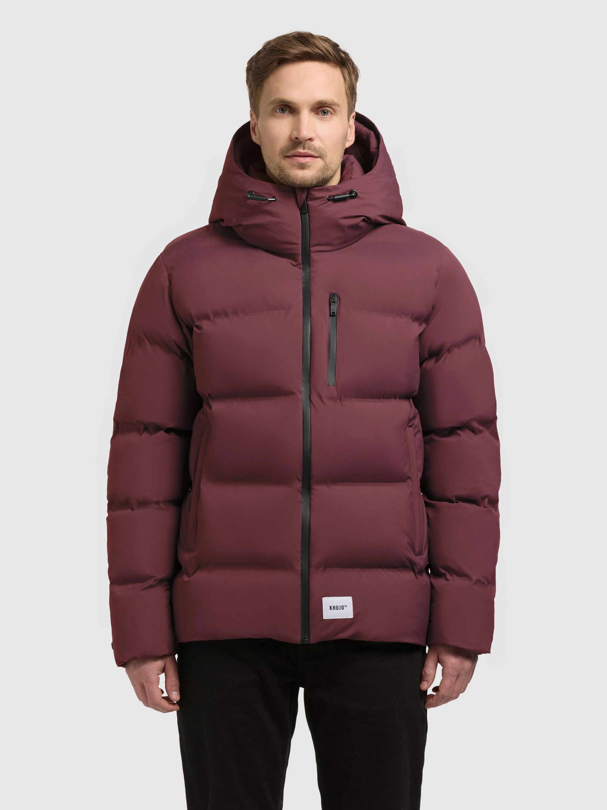 khujo-jacke-silas3-moscato-red-steppjacke-mit-kapuze-gef-ttert image 4