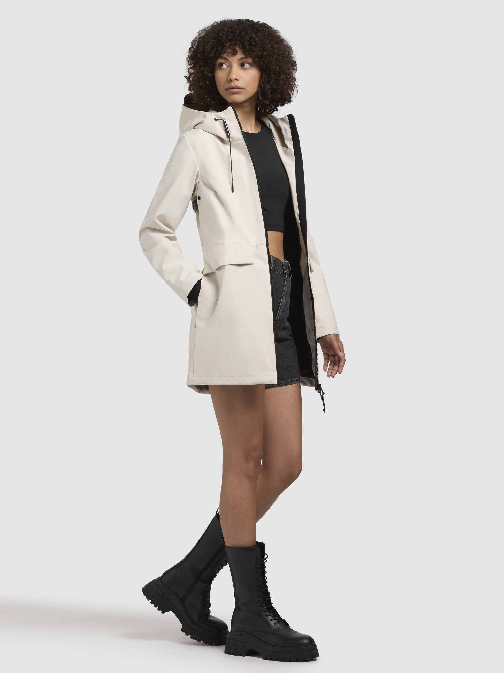 khujo-jacke-yoni-naturwei-damen-sommer-regenjacke-wasserabweisend image 6