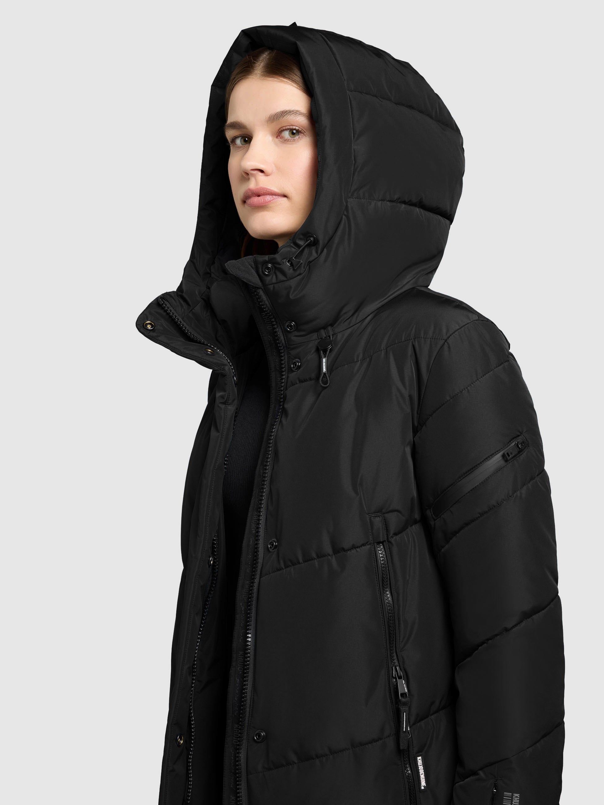 khujo-mantel-sonje6-black-steppmantel-wadenlang-wattiert-damen-winter image 7