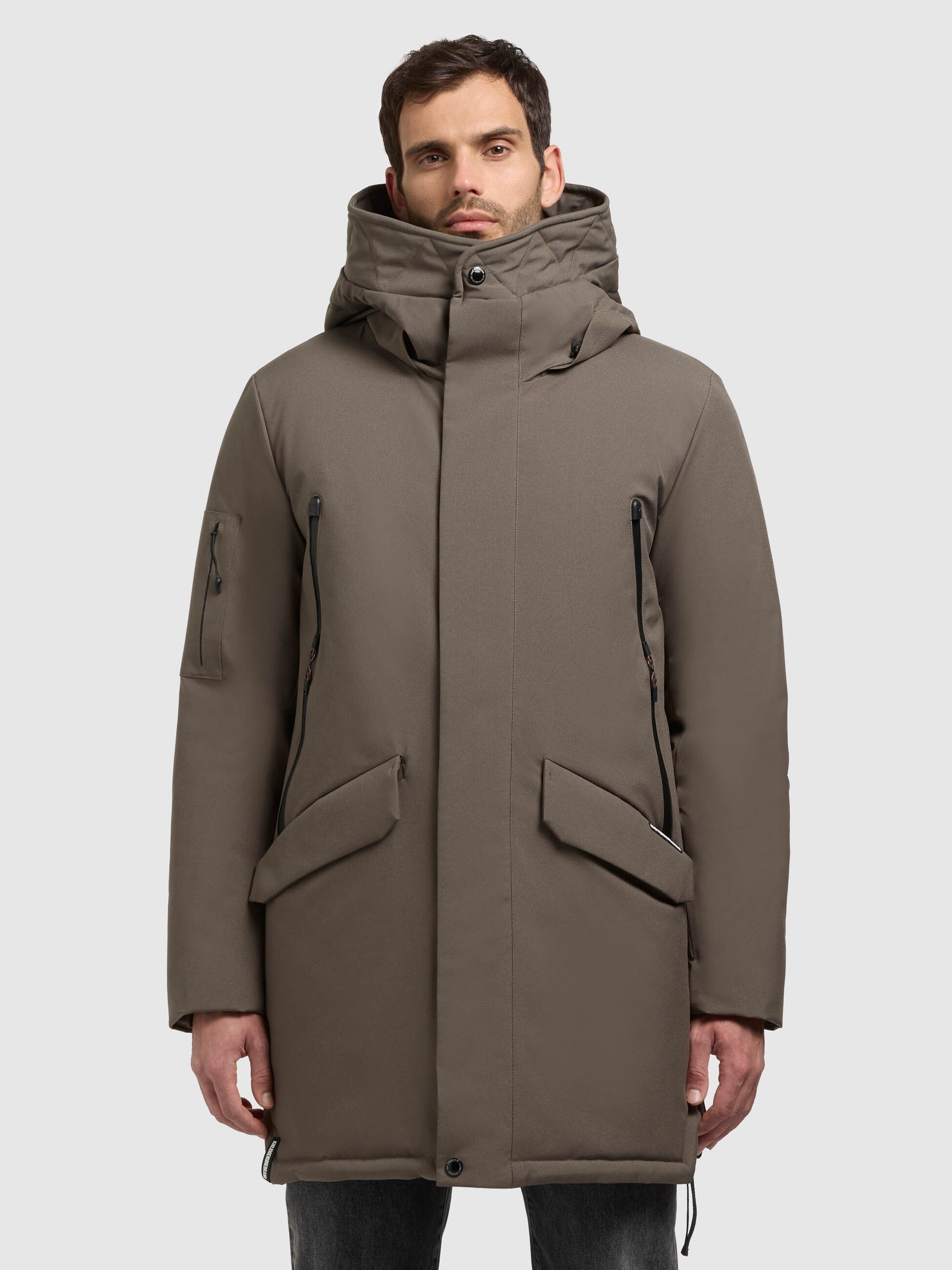 khujo-carl2-mantel-khaki-herren-parka-loose-fit image 4