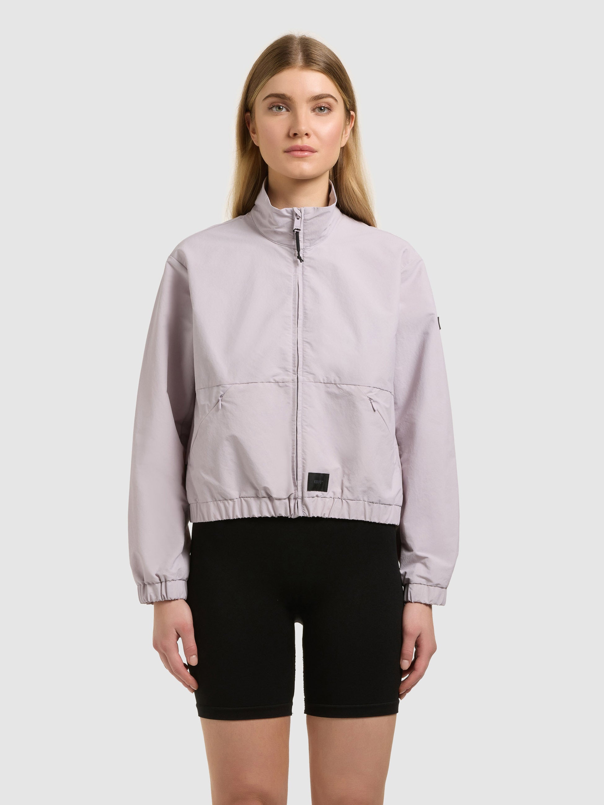 khujo-jacke-leitzi-with-bag-raindrops-lilac-leichte-damen-sommerjacke-mit-tasche image 4