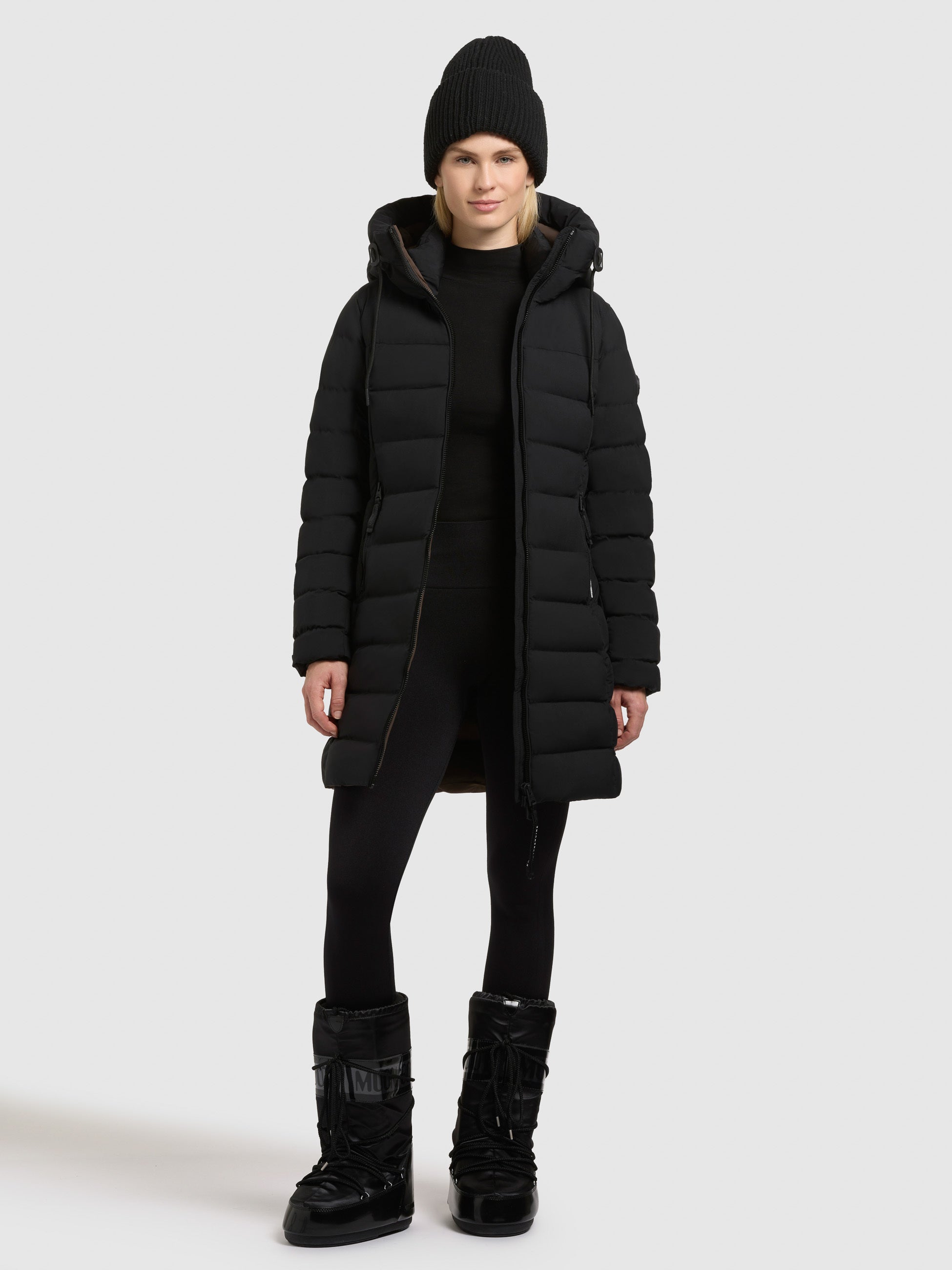 khujo-jacke-neptar-black-damen-steppjacke-leicht-mit-kapuze image 6