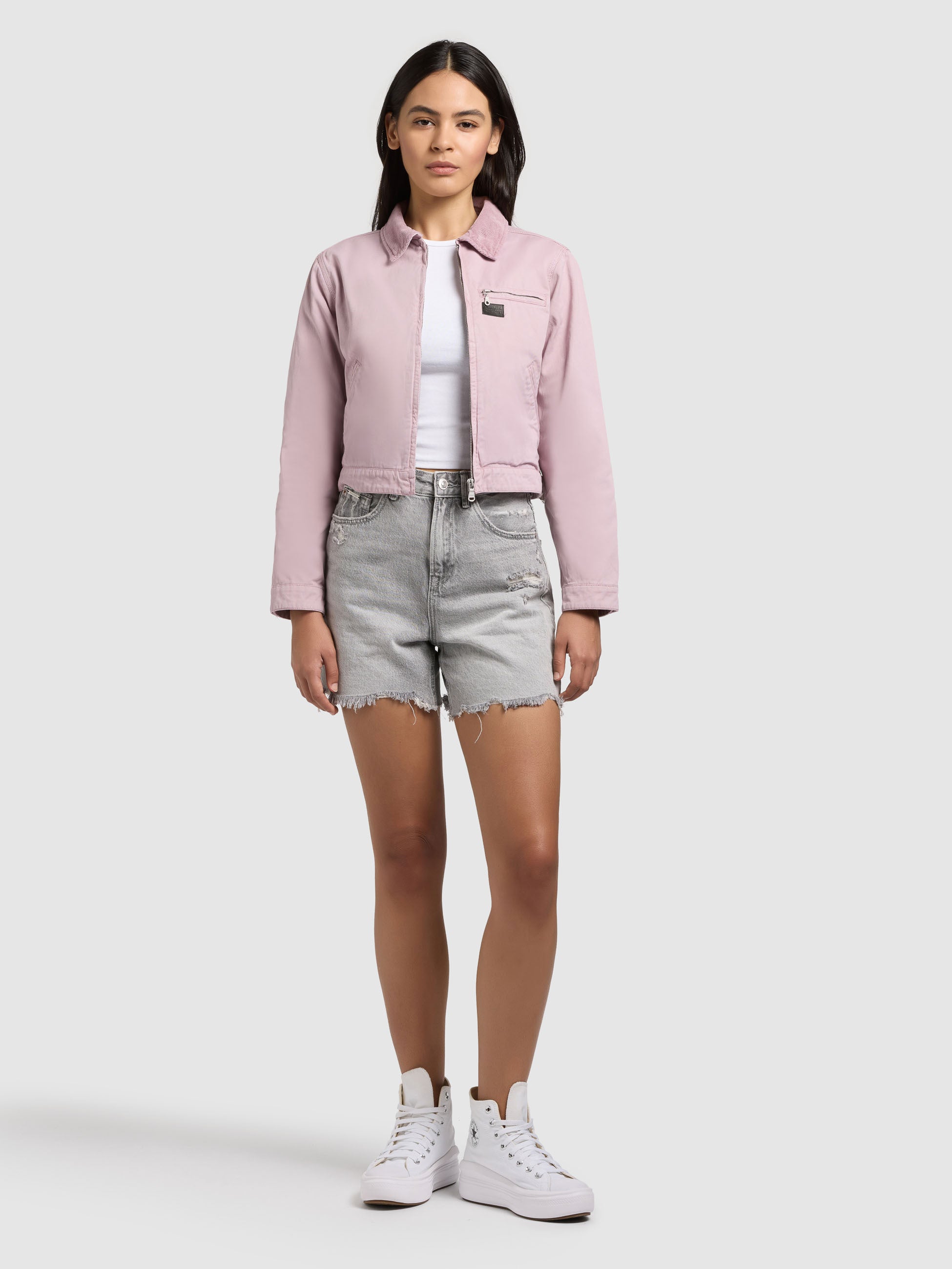 khujo-jacke-georgia-violet-cropped-sommerjacke-damen image 6
