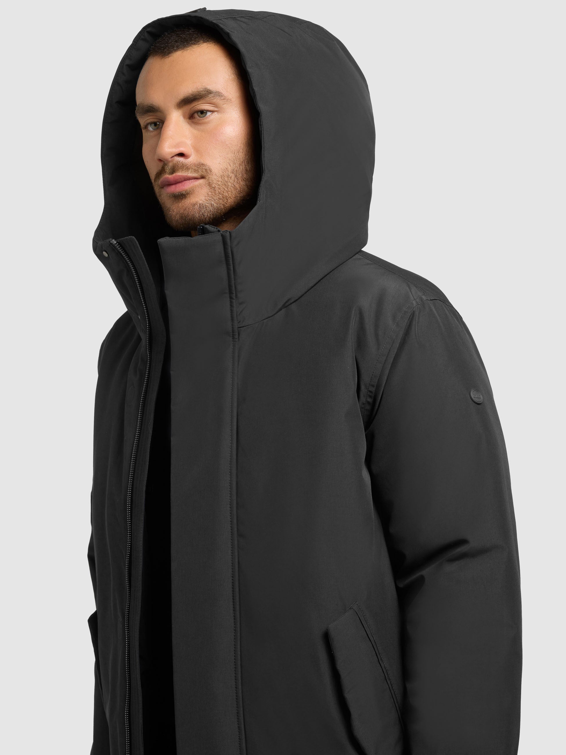 khujo-fogg-parka-mantel-obrage-grey-regular-fit image 7