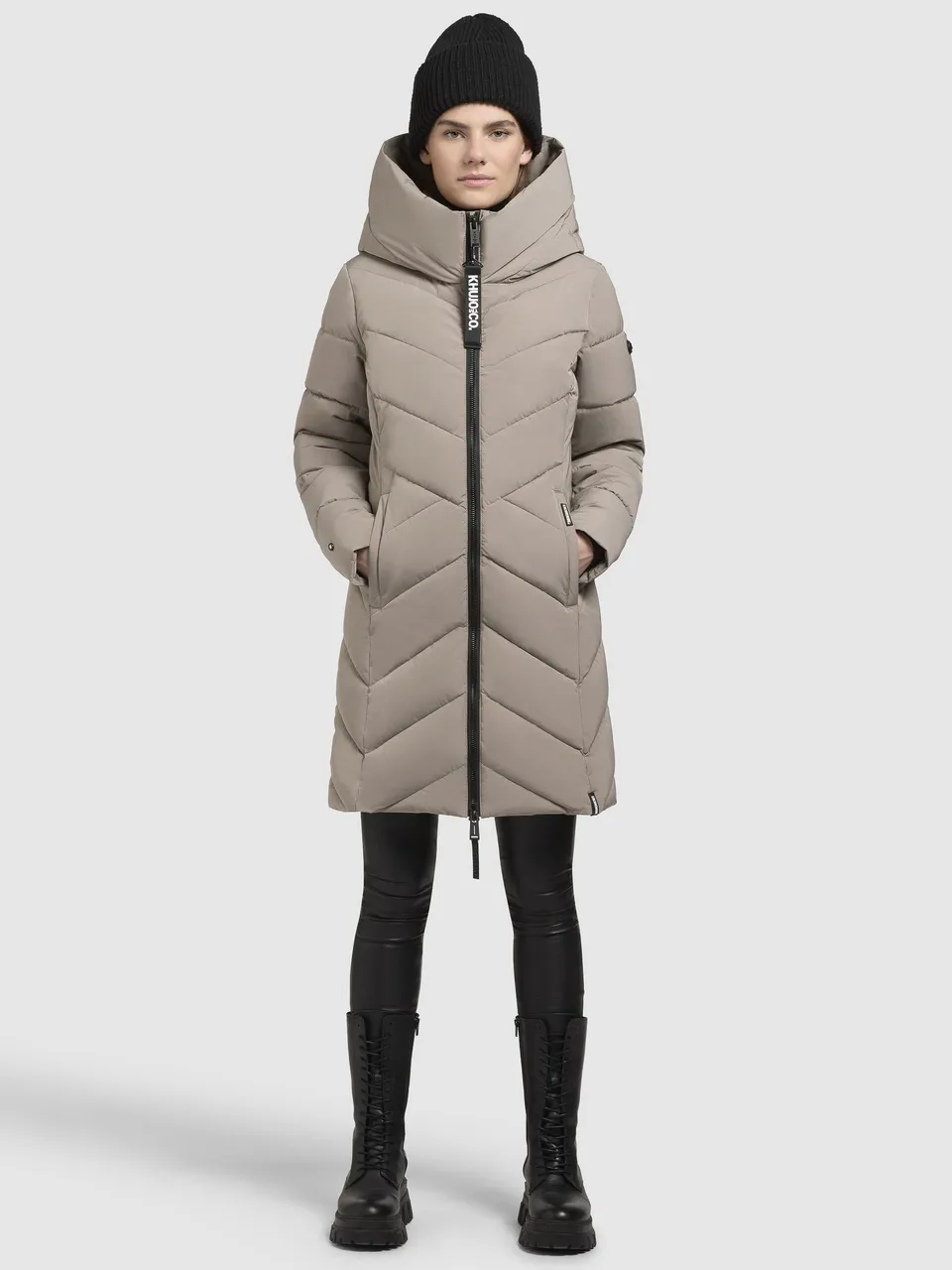 khujo-mantel-darka2-graubeige-regular-fit image 1