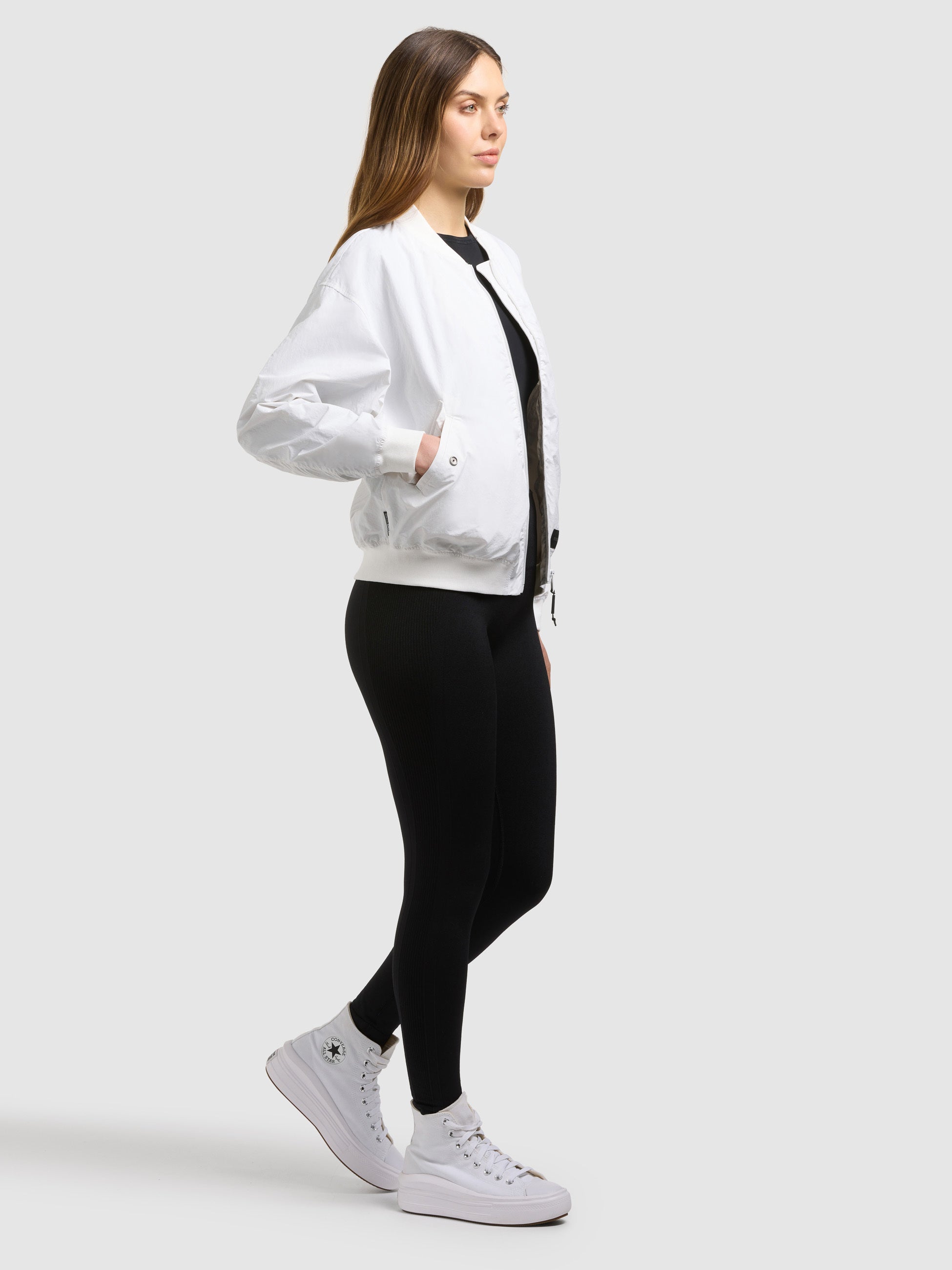 khujo-jacke-facee-damen-blouson-off-white-mit-tasche image 2