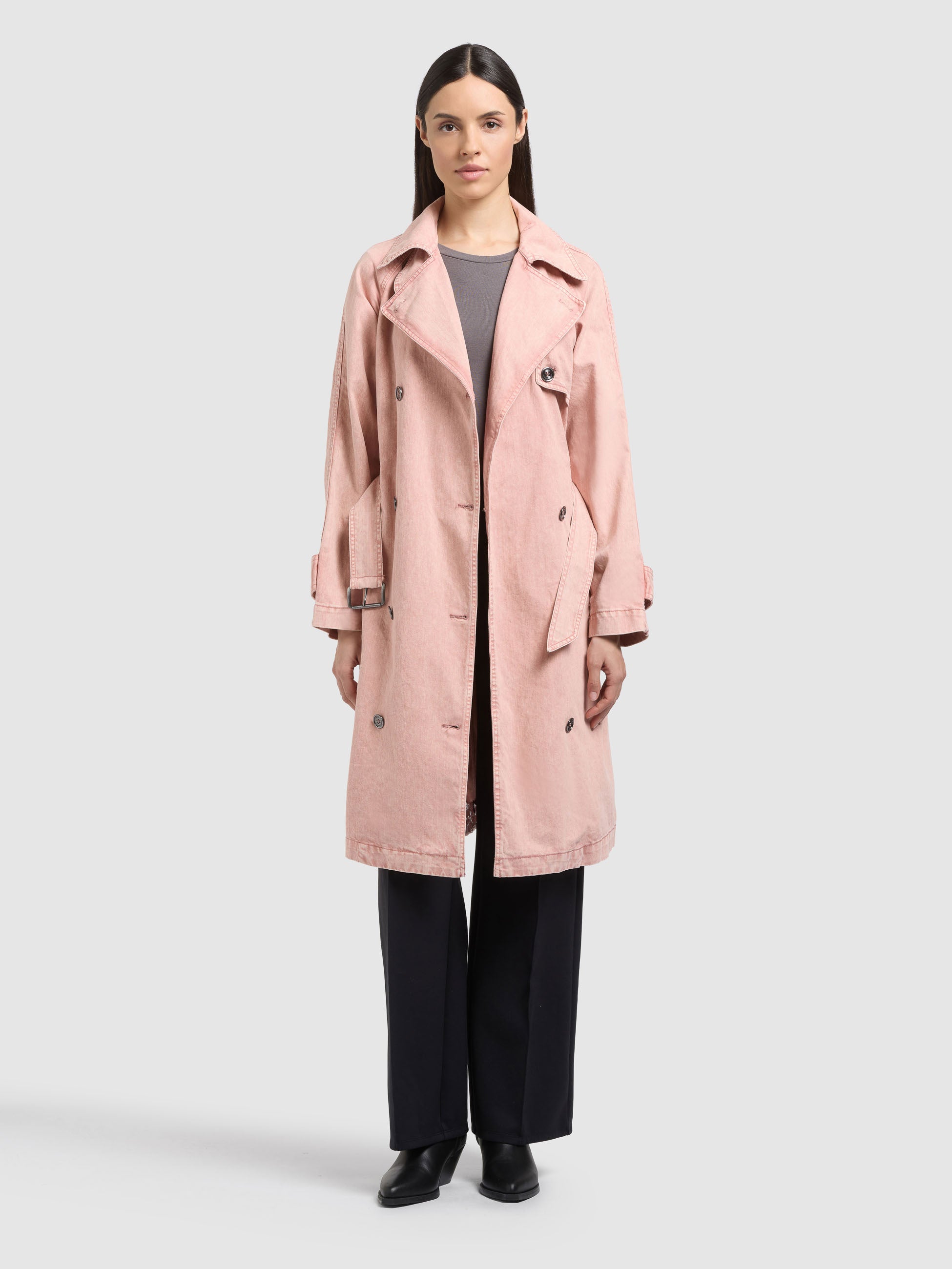 khujo-mantel-enza-blush-pink-damen-jeans-trench-aus-denim image 7