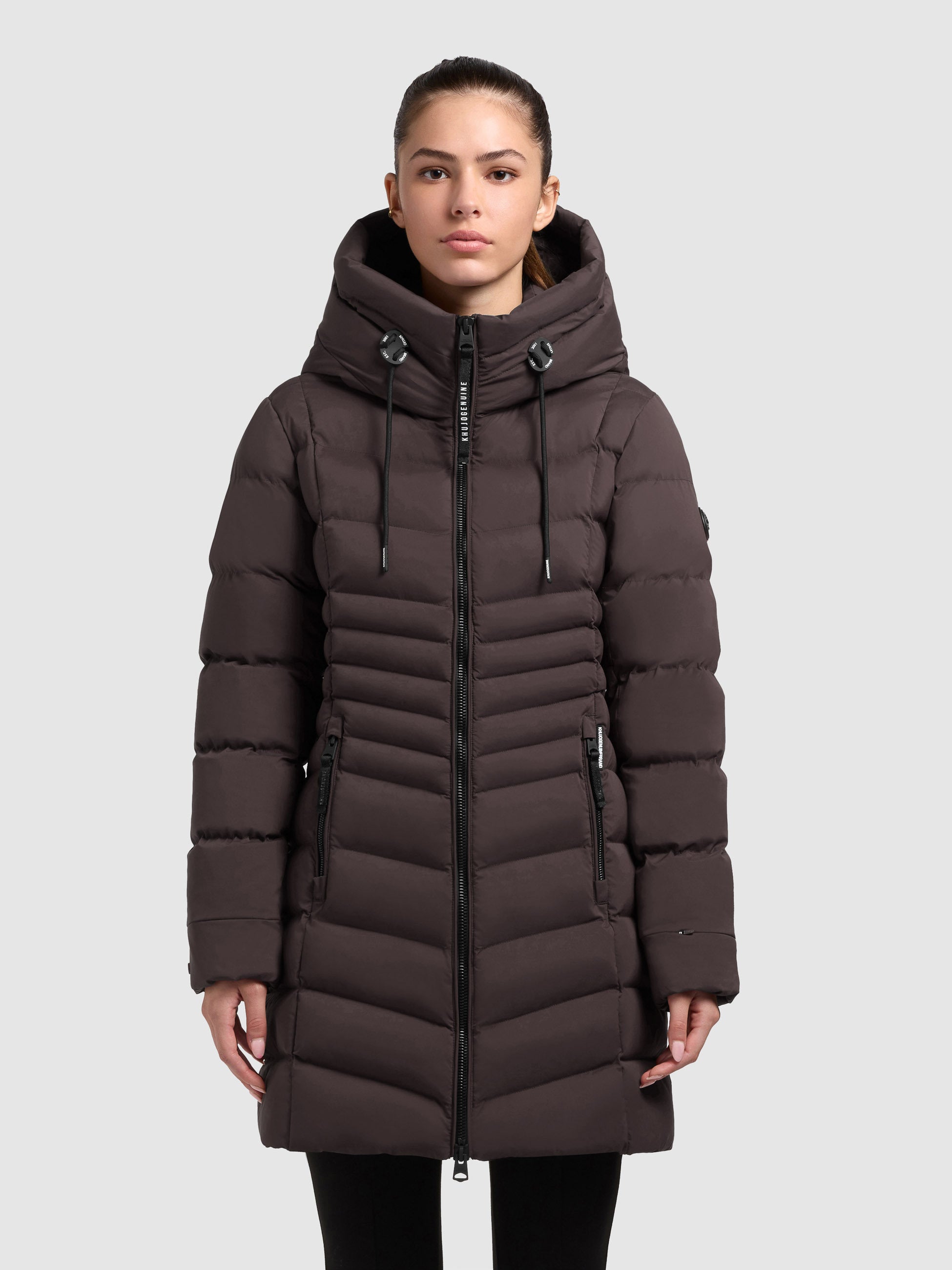 khujo-mantel-lava-moody-plum-damen-kurzmantel-slim-fit-wattiert image 4