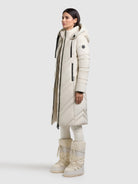 khujo-mantel-bibb-cotton-cream-knielanger-damen-steppmantel image 2