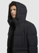 khujo-coat-welm-matt-black-wattierter-damen-steppmantel-mit-kapuze image 7