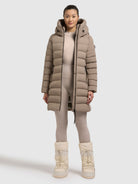 khujo-coat-nekar2-greige-kurzer-damen-steppmantel image 2