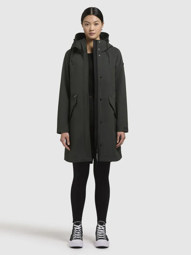 khujo-mantel-elea-dunkelgr-n-leichter-regenmantel-regular-fit image 1