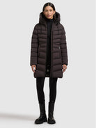 khujo-coat-tuhani5-moody-plum-superleichter-steppmantel-slim-fit-mit-kapuze image 2