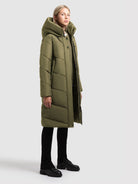 khujo-jange2-matt-damen-steppmantel-fern-green-loose-fit image 6