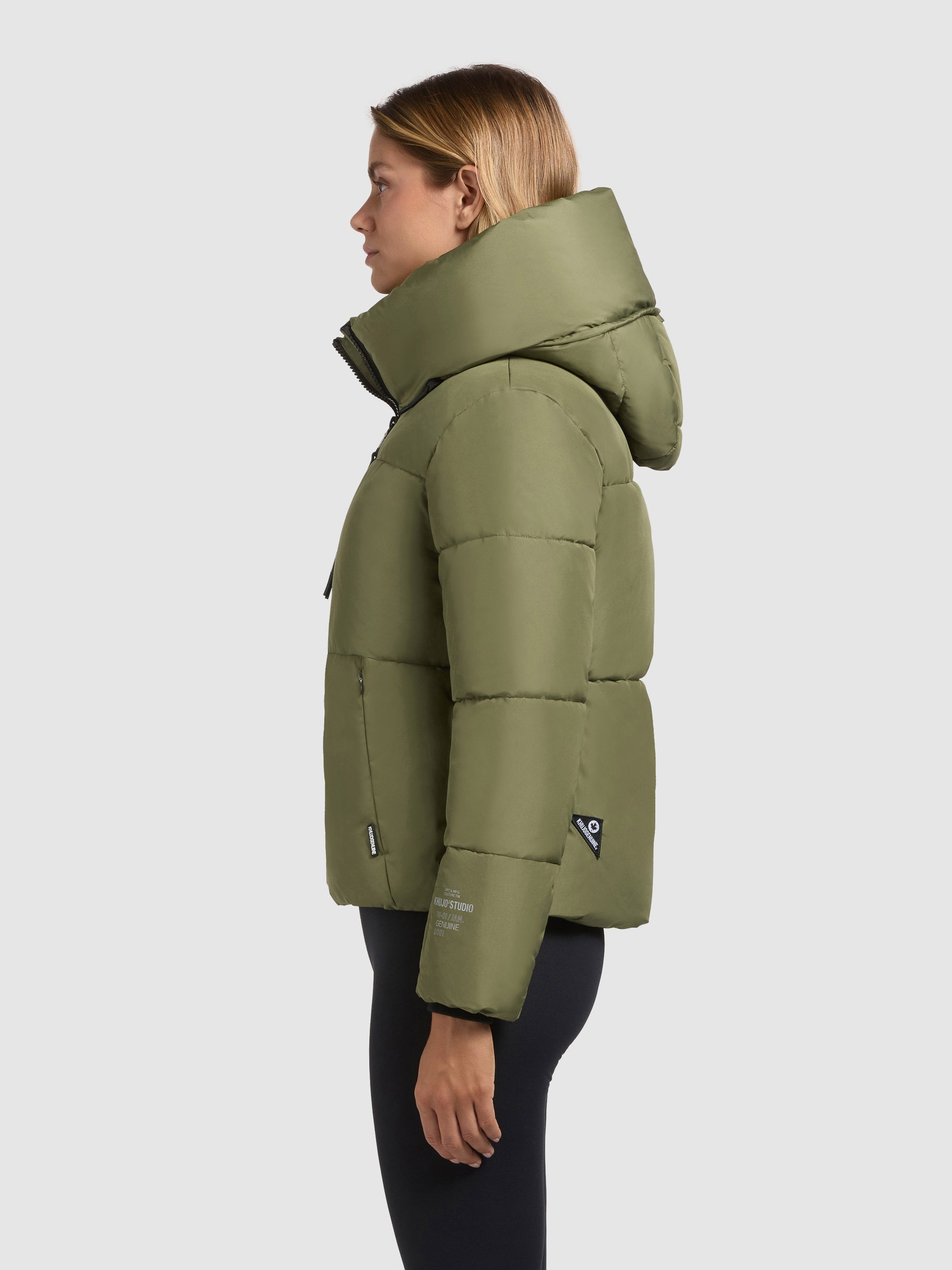 khujo-jacke-audrey-matt-fern-green-h-ftlange-steppjacke-loose-fit image 5