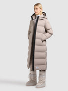 khujo-coat-larea3-damen-steppmantel-dusty-rose-wadenlang image 6