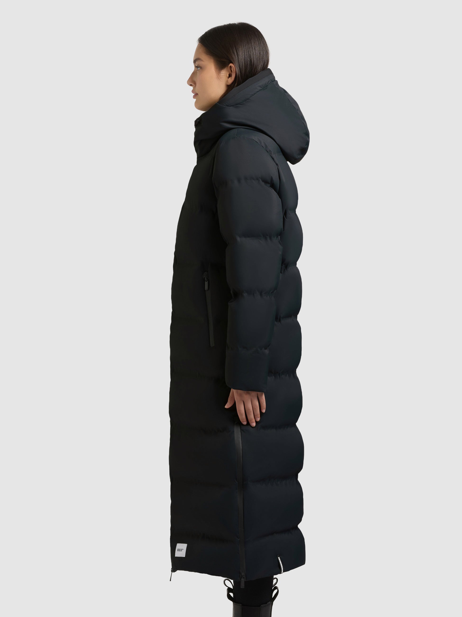 khujo-mantel-larea4-black-wadenlanger-damen-steppmantel-regular-fit image 5