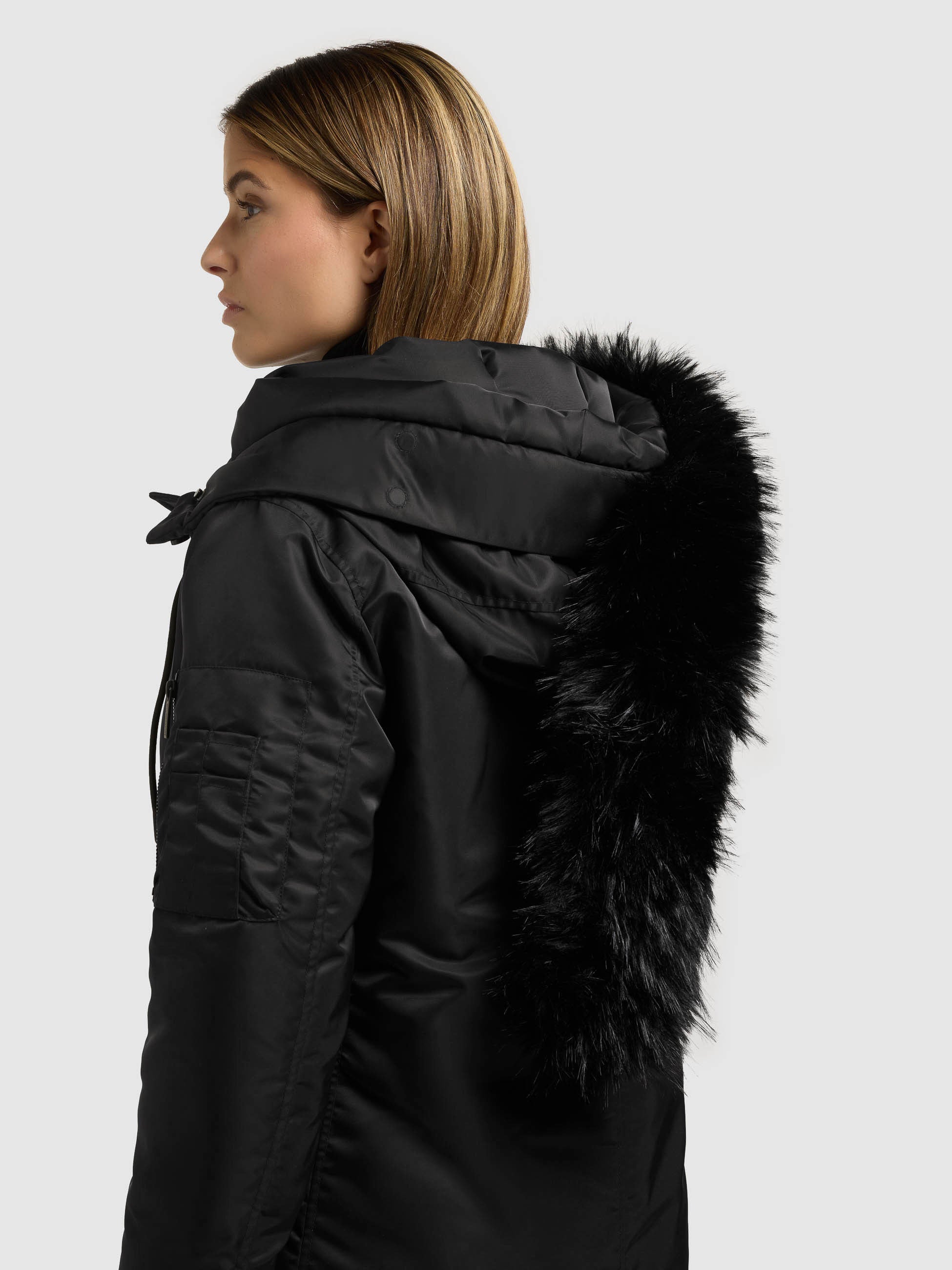 khujo-mantel-jilla-black-wintermantel-mit-kunstfell-damen image 7