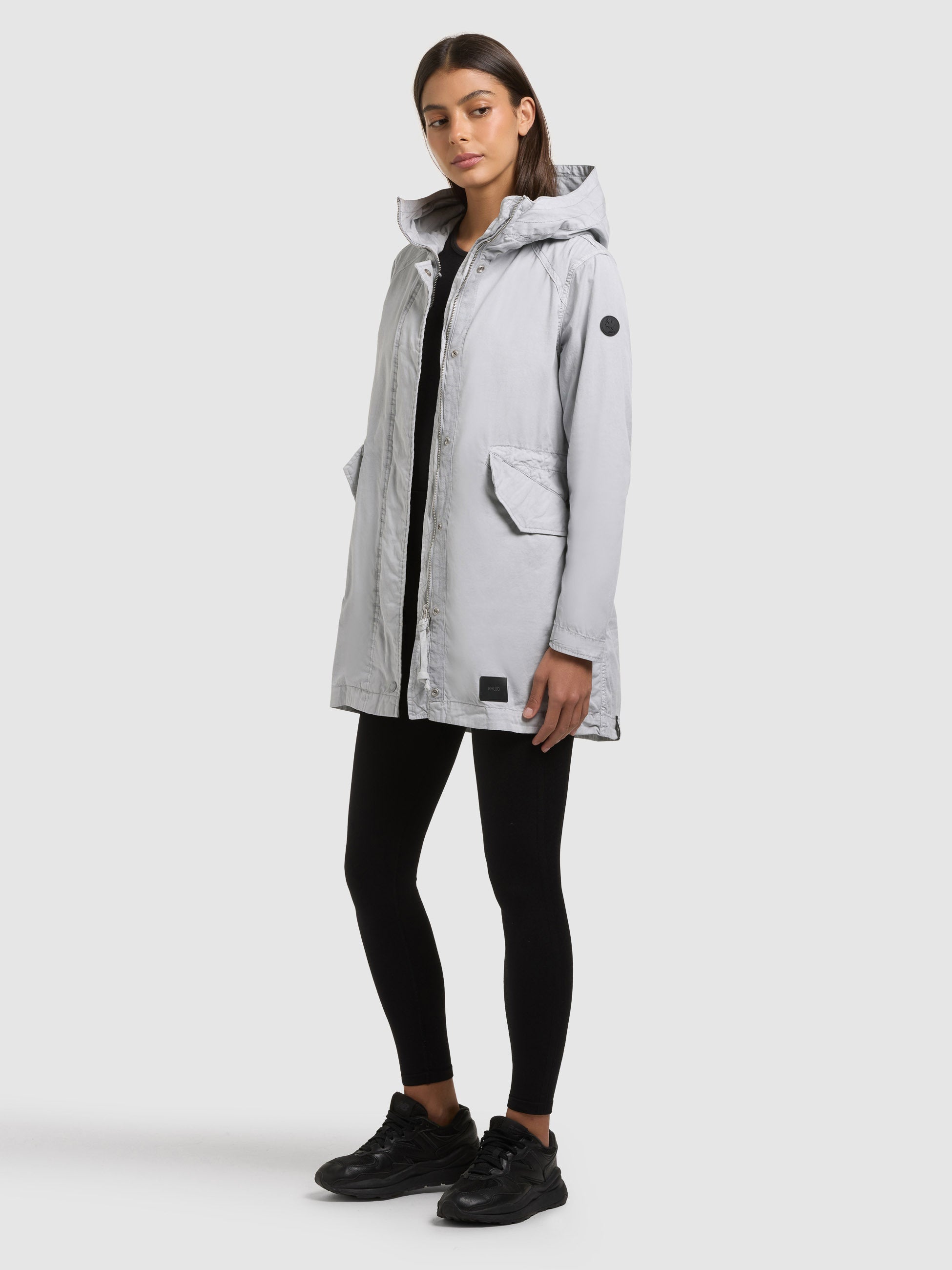 khujo-parka-nika-light-grey-leichter-baumwoll-parka-damen image 2