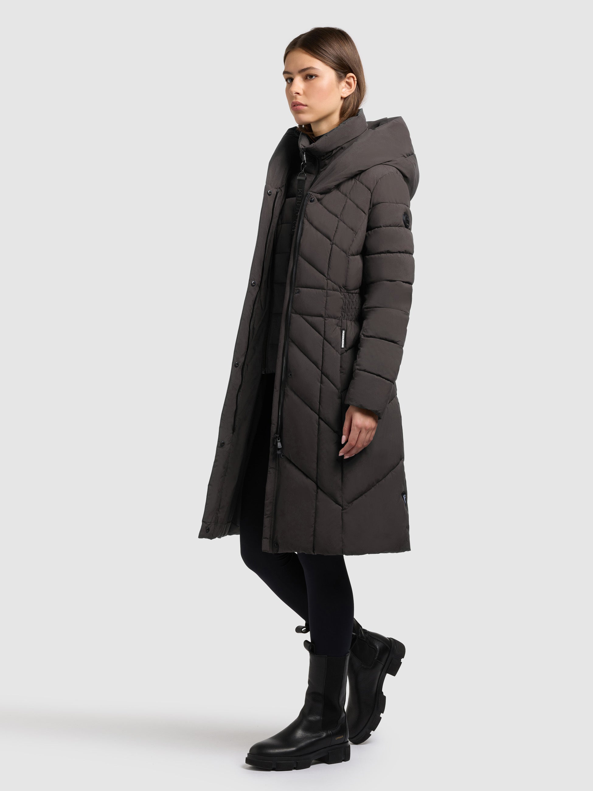 khujo-mantel-laio-2in1-graphite-grey-damen-kurzmantel-mit-herausnehmbarem-einsat image 2