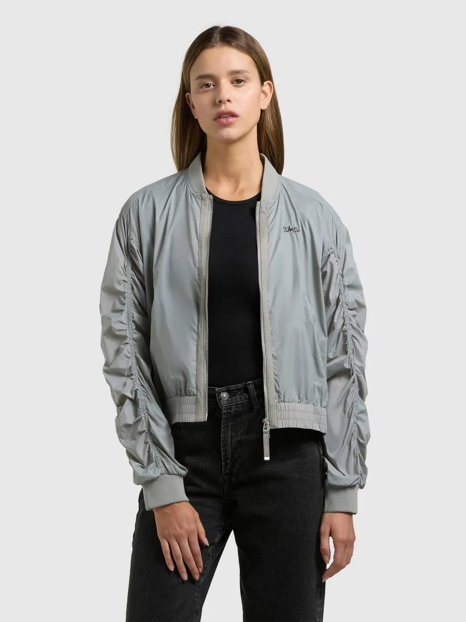 khujo-jacke-tuvay-cloud-green-blouson-bomberjacke-damen image 1