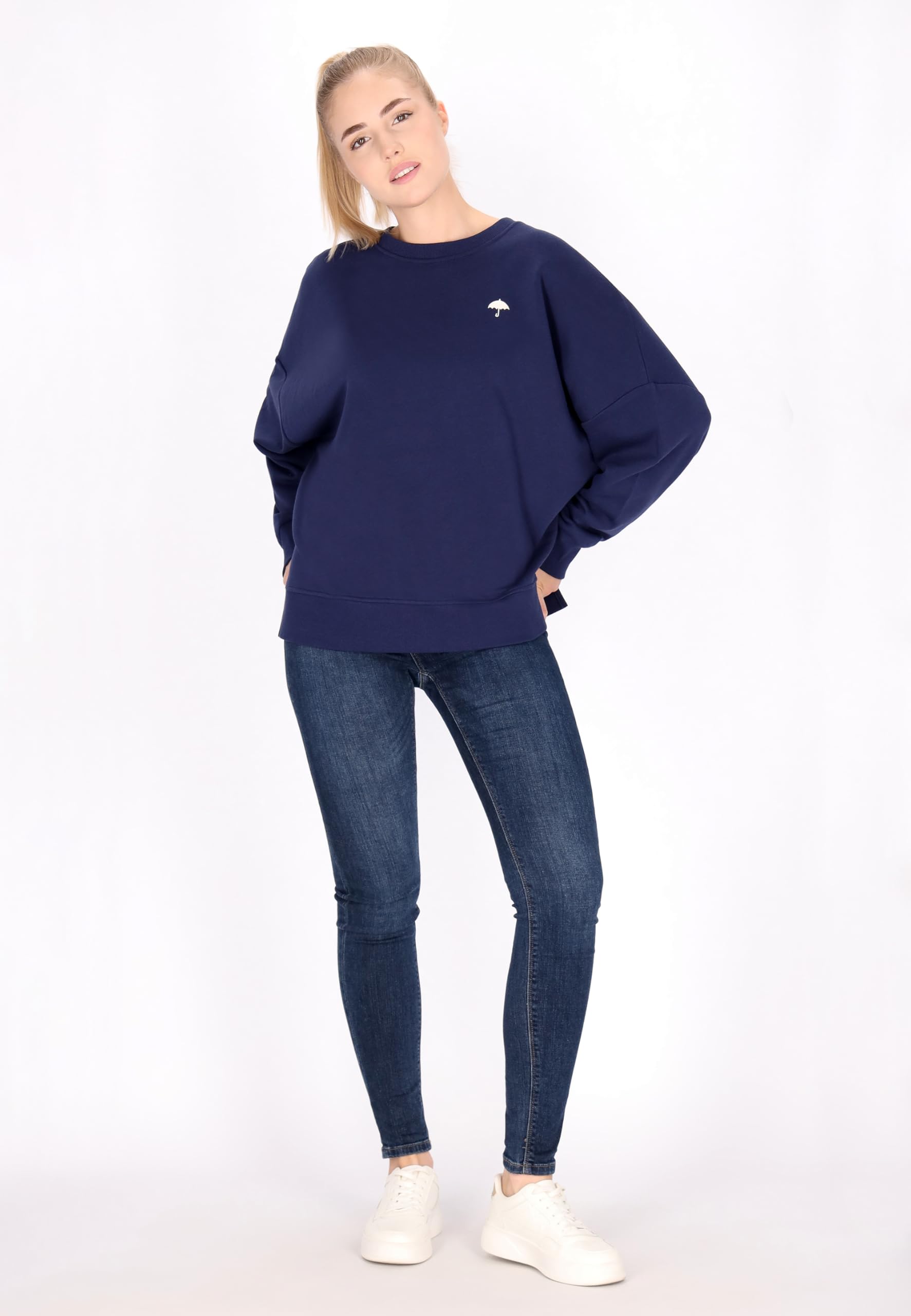 schmuddelwedda-damen-sweatshirt-langarm-rundhals-mit-stick-emblem image 2