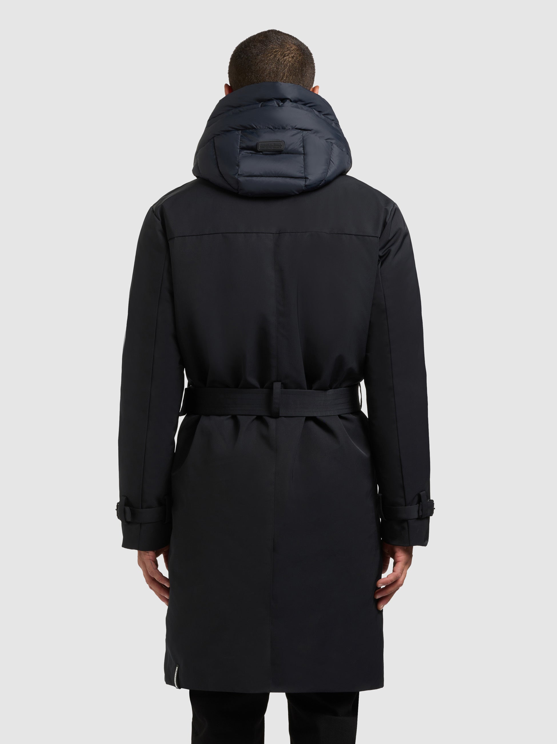 khujo-mantel-tarm-port-blue-trenchcoat-wattiert-mit-stepp-einsatz image 3
