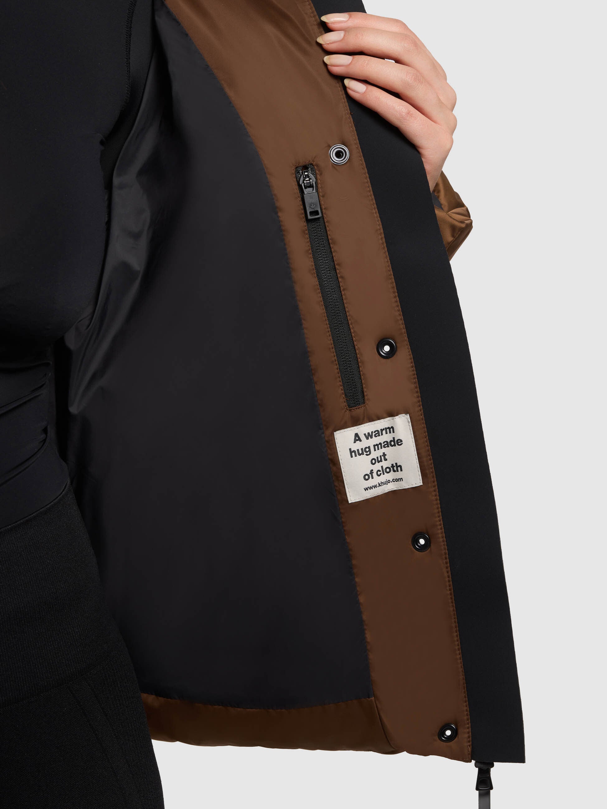 khujo-jacke-clia-copper-brown-steppjacke-damen-mit-fellkragen image 8
