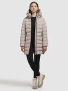 khujo-nekar-damen-steppjacke-light-beige image 6