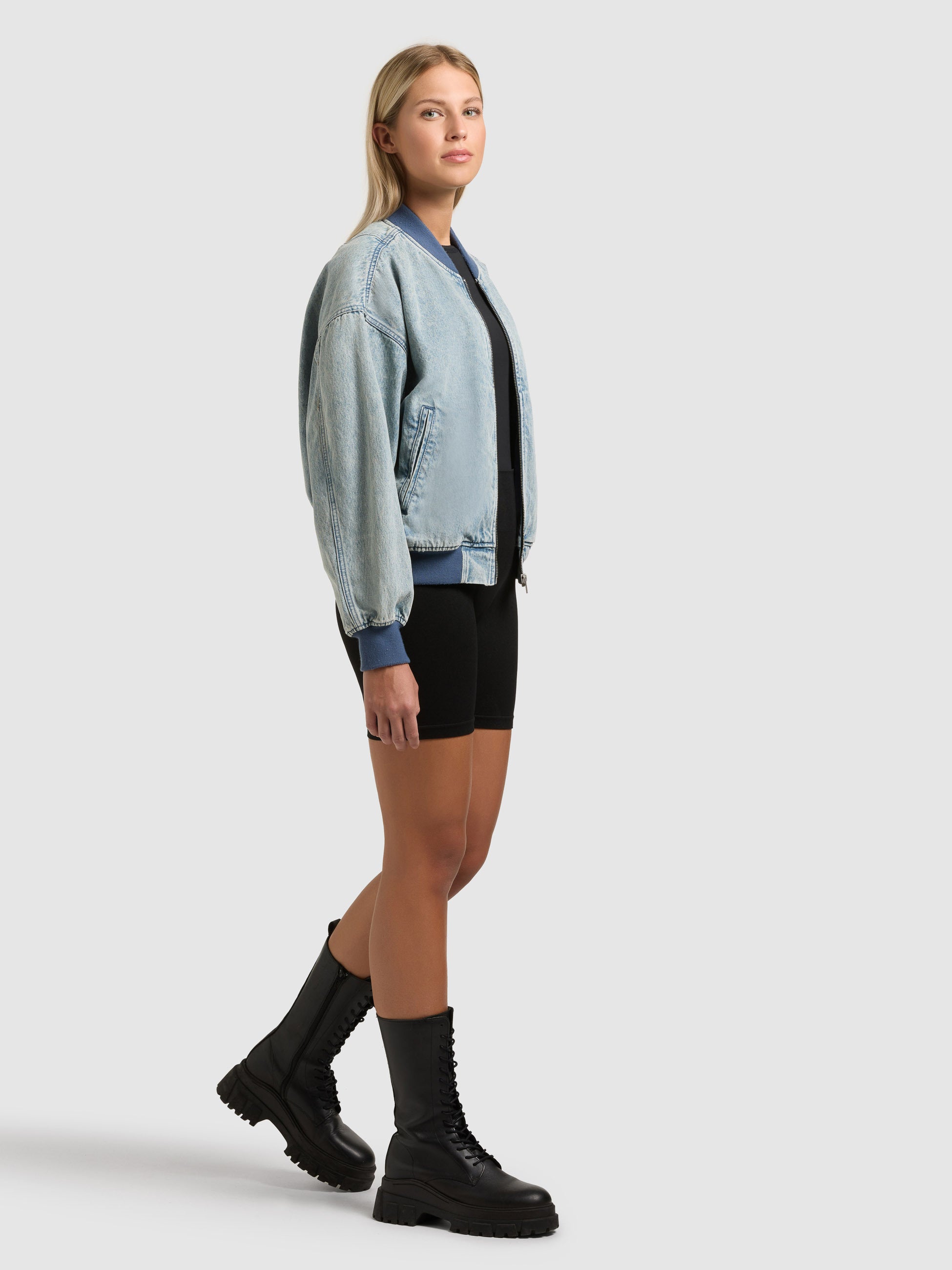 khujo-jacke-clara-light-blue-jeansjacke-blouson image 7