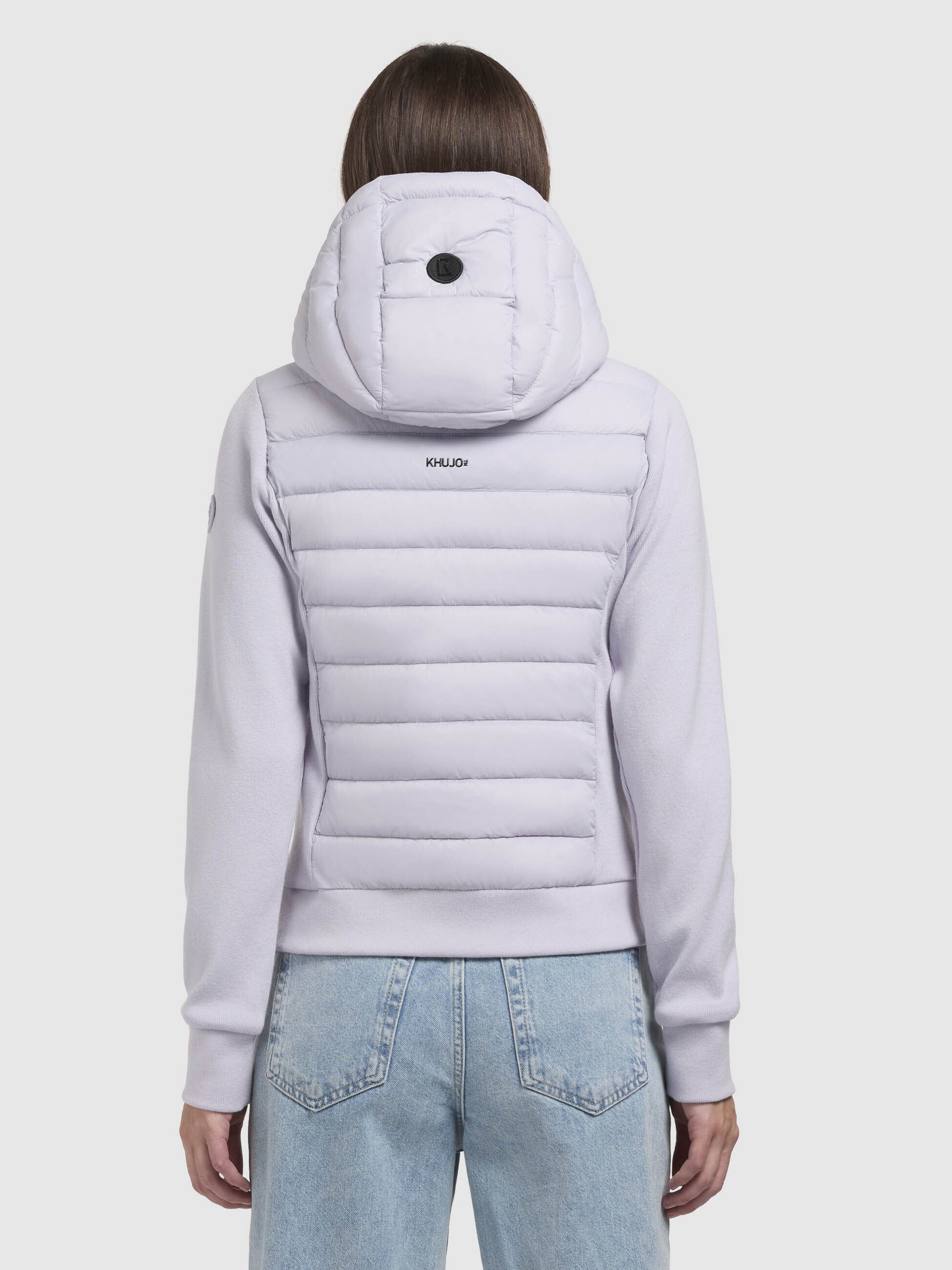 khujo-athi-damen-steppjacke-blasslila-materialmix-baumwollmix image 3