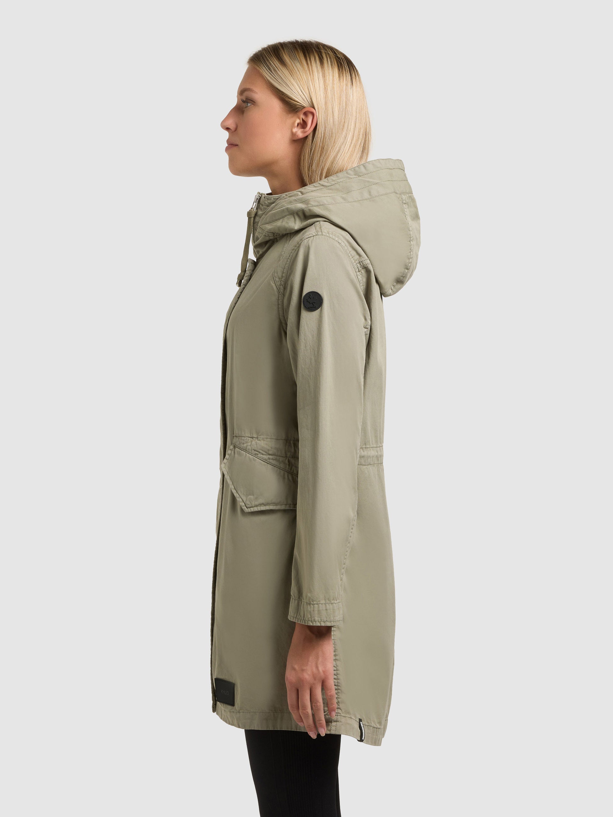 khujo-mantel-nika-reet-green-parka-damen-regular-fit-baumwoll-twill image 5
