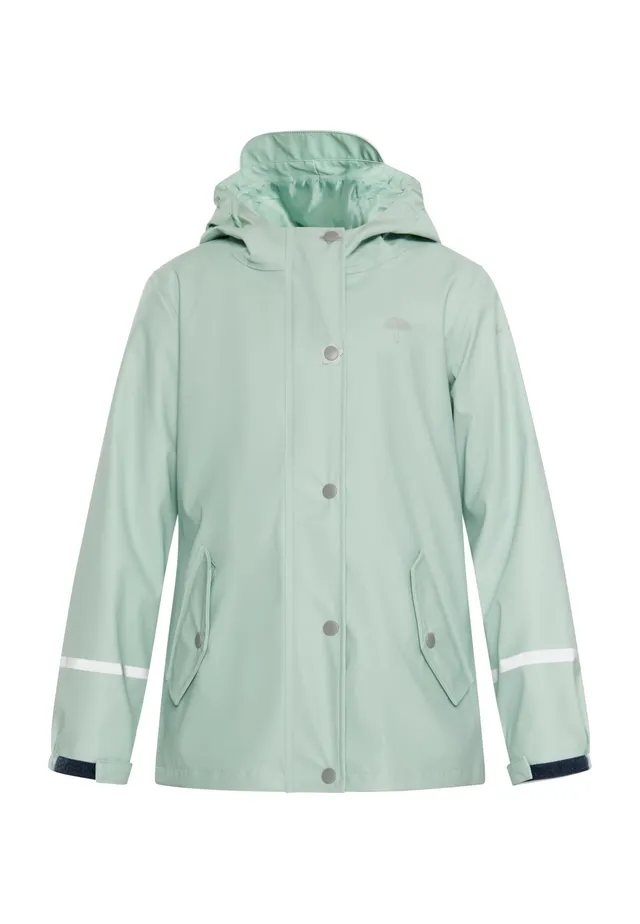 schmuddelwedda-m-dchen-regenjacke-langarm-mit-rei-verschluss-und-knopfleiste-kla image 1