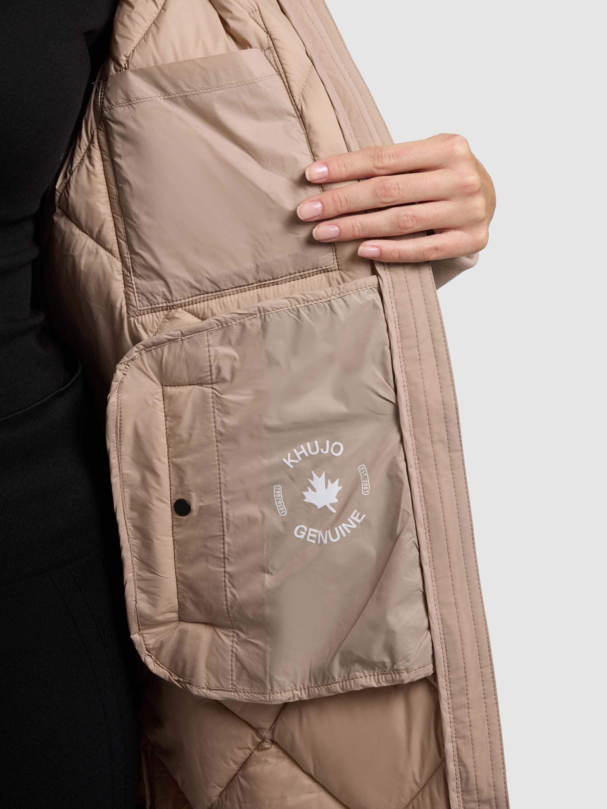 khujo-ymal2-steppmantel-latte-beige-regular-fit-kurzmantel image 8