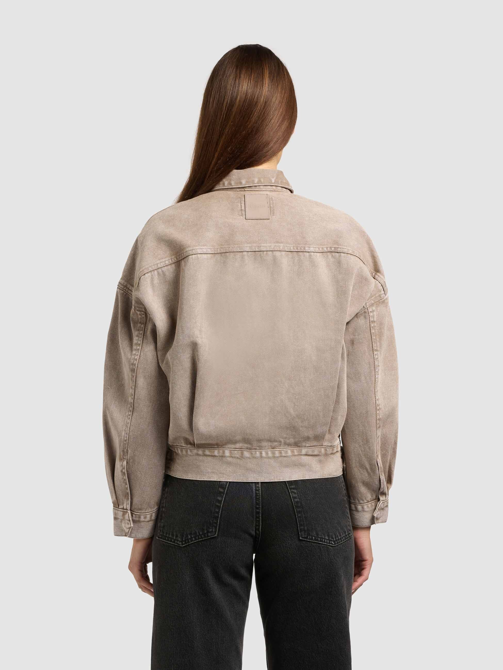 khujo-nelina-damen-jeansjacke-latte-brown image 3