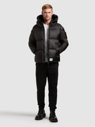 khujo-jacke-dane-black-damen-steppjacke-regular-fit-crinkle-optik image 6
