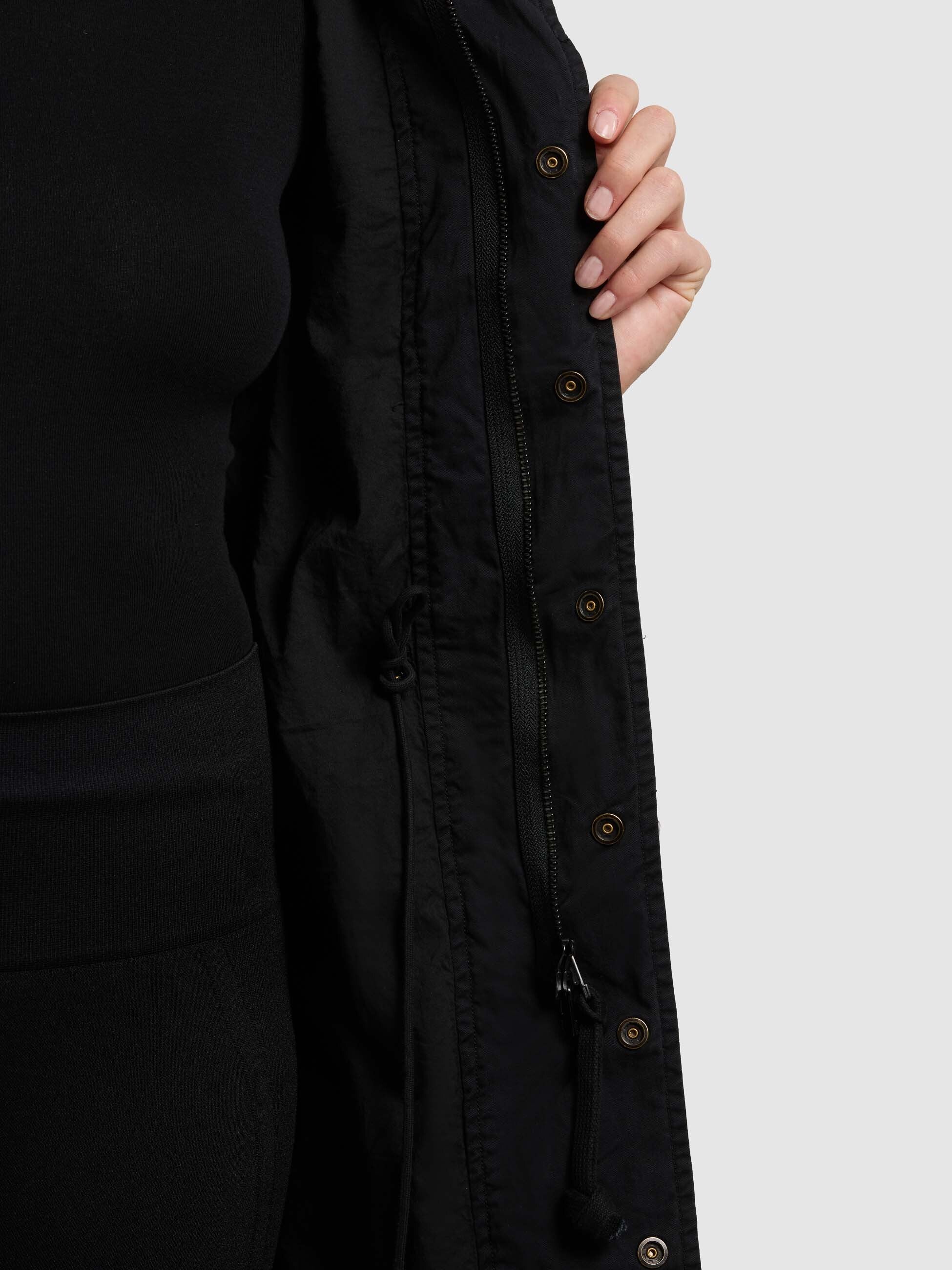 khujo-mantel-theres-black-damen-parka-bergang-baumwoll-twill image 8