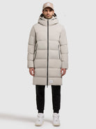 khujo-caius-damen-coat-light-gray image 2