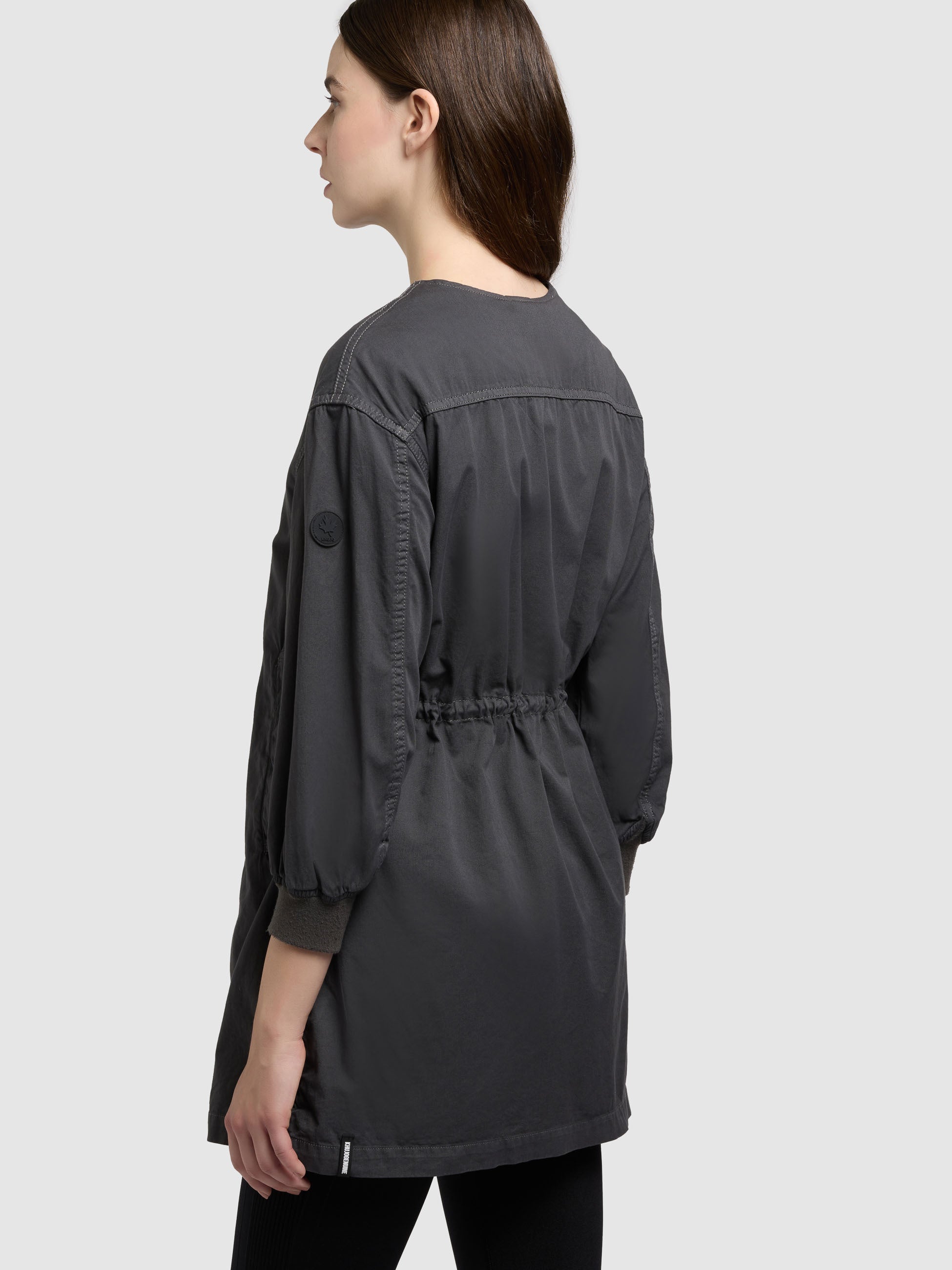 khujo-mantel-jayla-slate-grey-sommermantel-damen-aus-baumwoll-twill image 8