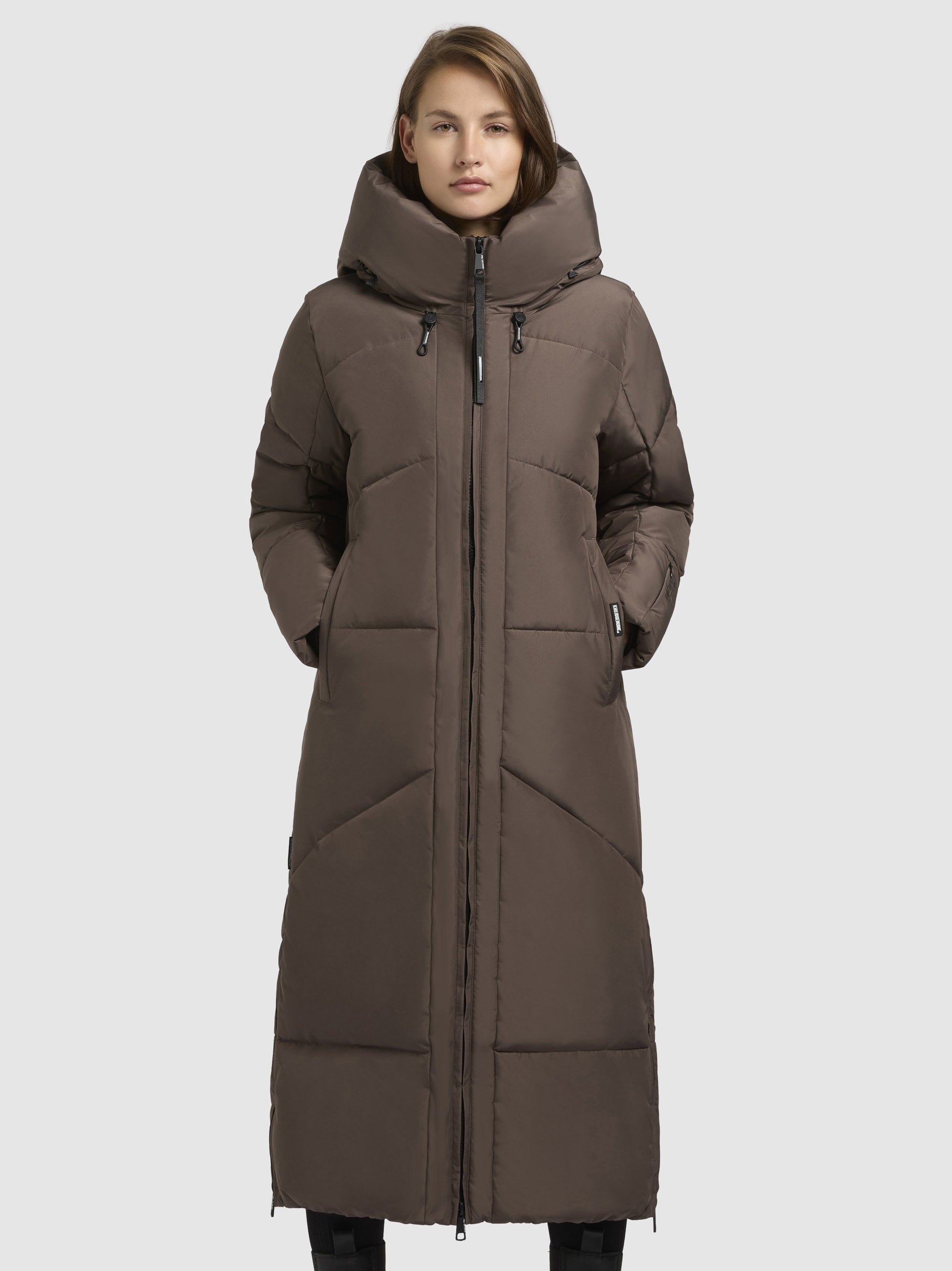 khujo-mantel-prayce-dunkel-taupe-lange-winter-steppjacke-mit-kapuze-f-r-damen image 4