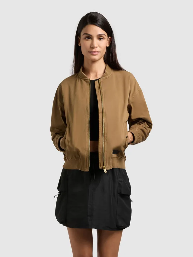 khujo-jacke-inie-canary-green-blouson-baumwoll-twill-regular-fit image 1