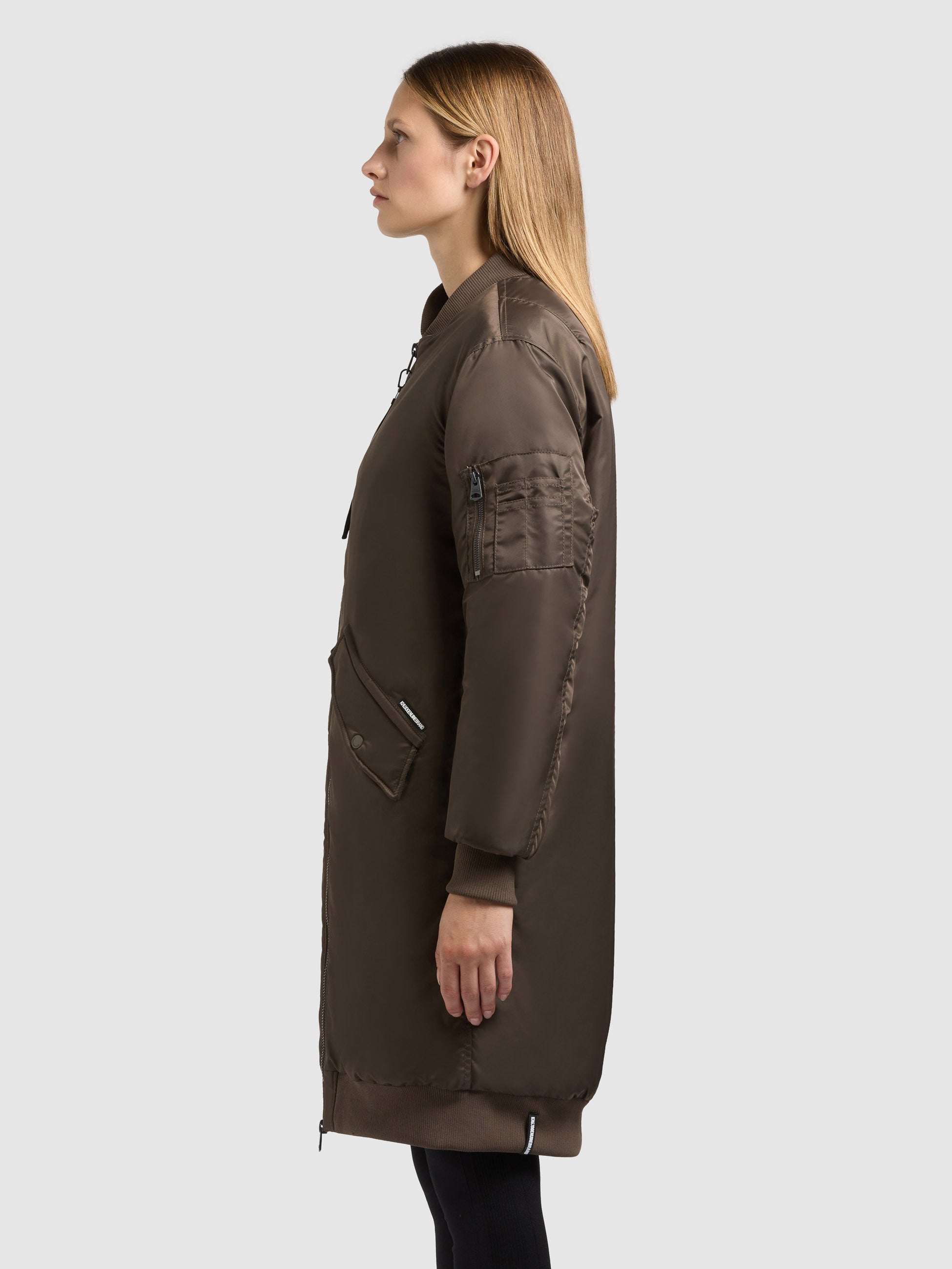 khujo-mantel-lulu-potter-brown-damen-wintermantel-im-bomber-look-knielang image 5