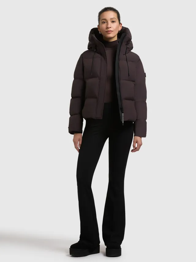 khujo-jacke-enits-matt-damen-steppjacke-moody-plum-mit-kapuze image 1