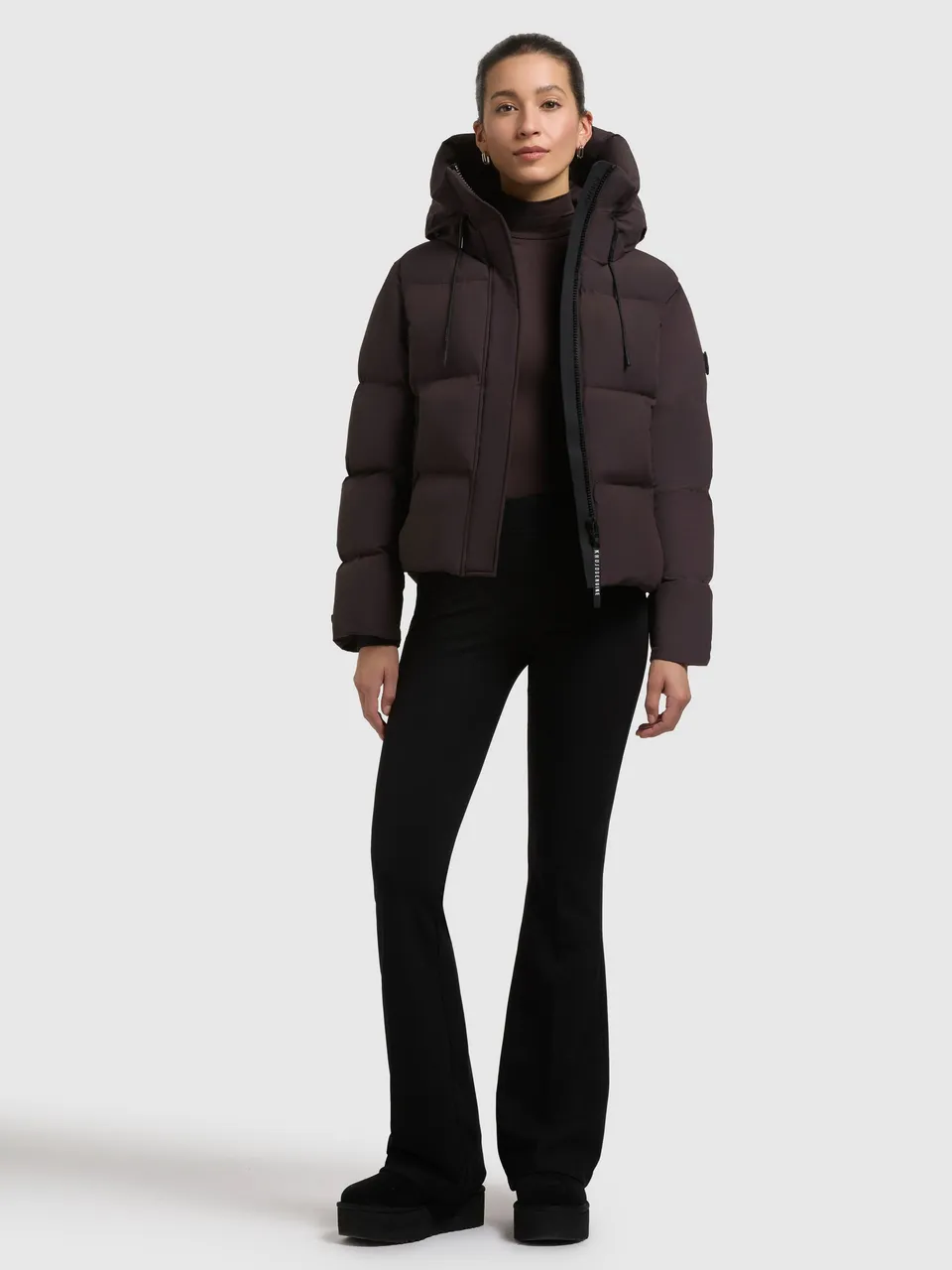 khujo-jacke-enits-matt-damen-steppjacke-moody-plum-mit-kapuze image 1