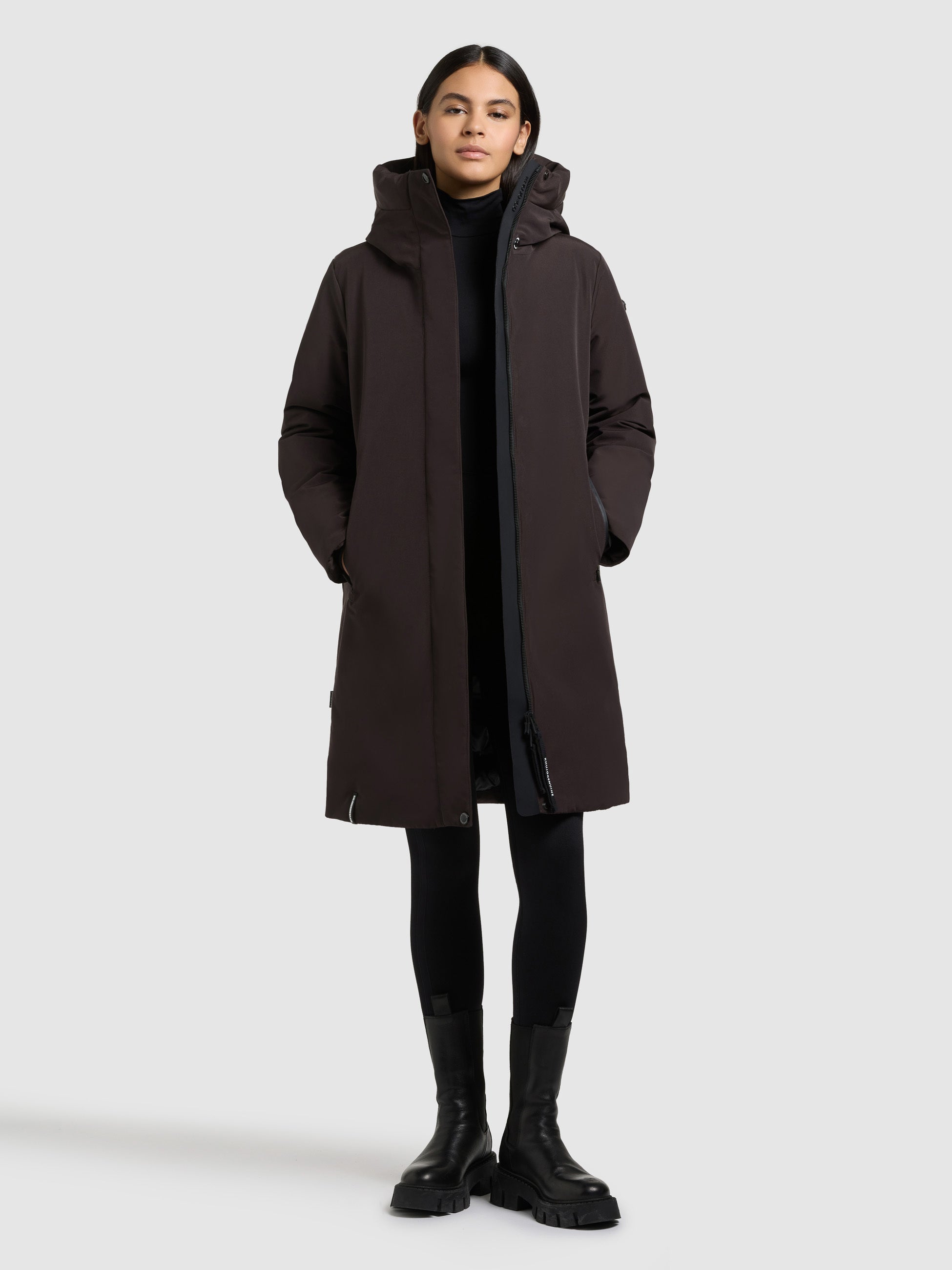 khujo-mantel-nellen2-moody-plum-warm-wattierter-wintermantel-damen-loose-fit image 2
