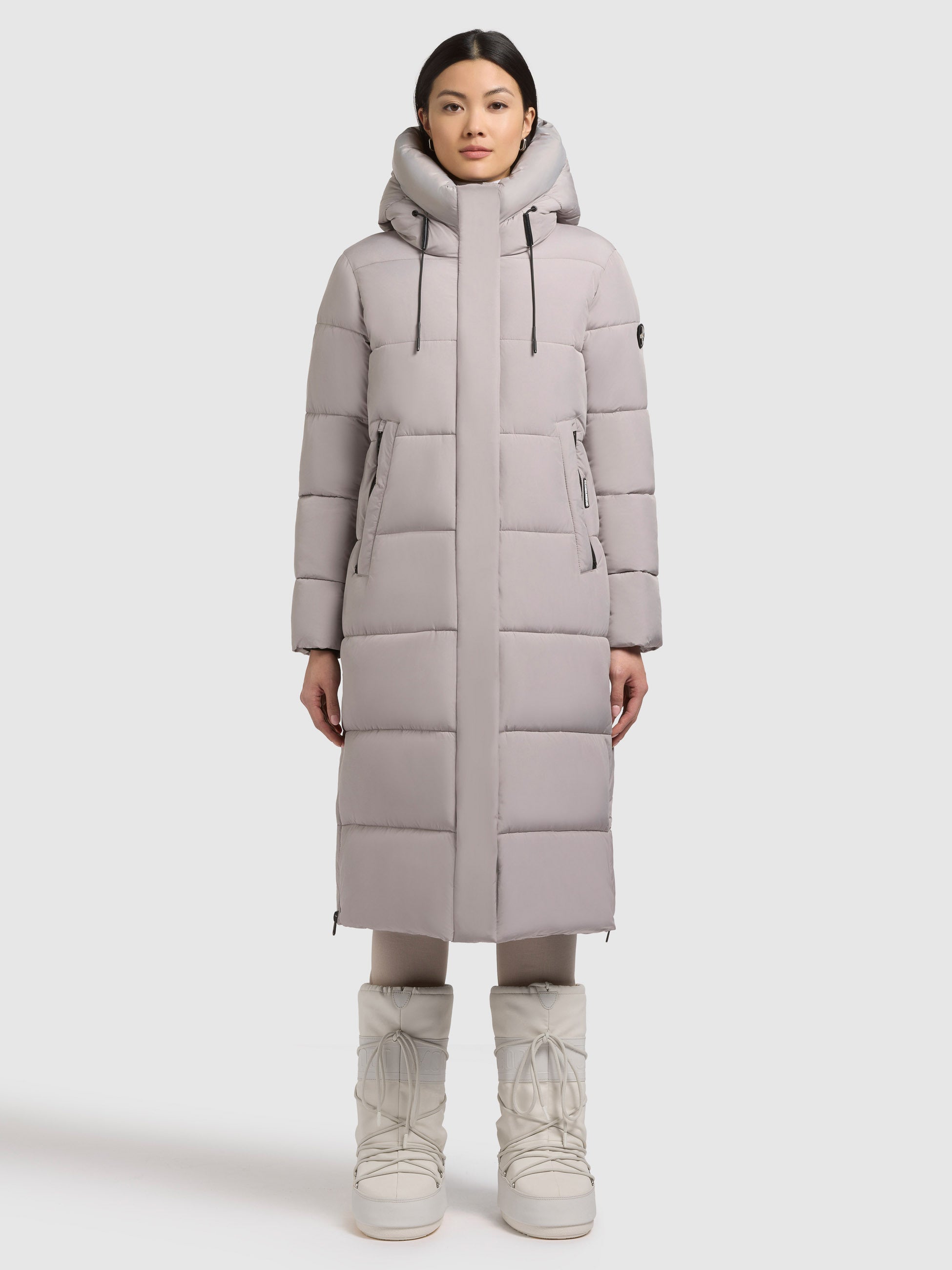 khujo-mantel-velia-blizzard-grey-damen-steppmantel-warm-wattiert-mit-kapuze image 1